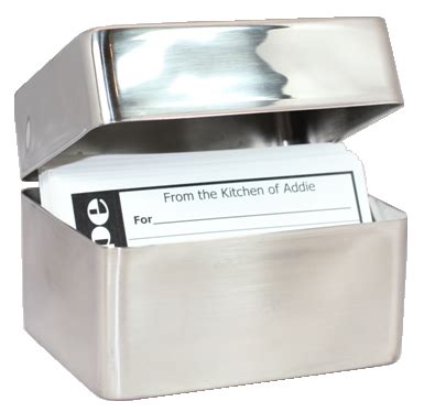 stainless steel recipe file box|325 results for stainless steel recipe box .